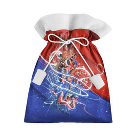 Подарочный 3D мешок с принтом Игра баскетбол в Екатеринбурге, 100% полиэстер | Размер: 29*39 см | basketball | nba | нба