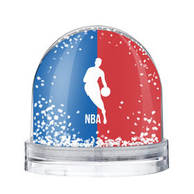Снежный шар с принтом Эмблема NBA в Екатеринбурге, Пластик | Изображение внутри шара печатается на глянцевой фотобумаге с двух сторон | basketball | nba | баскет | баскетбол | баскетбольный | нба | спорт | эмблема