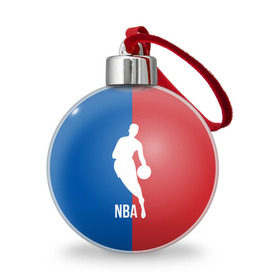 Ёлочный шар с принтом Эмблема NBA в Екатеринбурге, Пластик | Диаметр: 77 мм | basketball | nba | баскет | баскетбол | баскетбольный | нба | спорт | эмблема