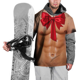 Накидка на куртку 3D с принтом Твой подарок в Екатеринбурге, 100% полиэстер |  | Тематика изображения на принте: body | man body
подарок | бант | голое тело | идеальное | мужское тело | подарок жене | подарок мужу | пресс | спорт | тело | торс
