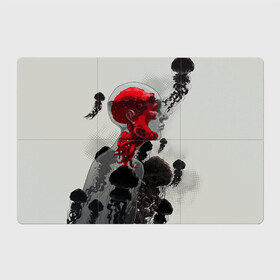 Магнитный плакат 3Х2 с принтом Человеко-Медуза в Екатеринбурге, Полимерный материал с магнитным слоем | 6 деталей размером 9*9 см | Тематика изображения на принте: амфибия | медуза | море | океан | подводный мир | человек амфибия