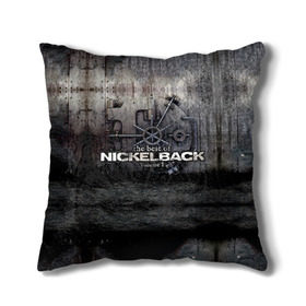 Подушка 3D с принтом Nickelback в Екатеринбурге, наволочка – 100% полиэстер, наполнитель – холлофайбер (легкий наполнитель, не вызывает аллергию). | состоит из подушки и наволочки. Наволочка на молнии, легко снимается для стирки | nickelback | группа | никельбэк | рок