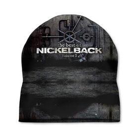 Шапка 3D с принтом Nickelback в Екатеринбурге, 100% полиэстер | универсальный размер, печать по всей поверхности изделия | nickelback | группа | никельбэк | рок