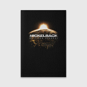 Обложка для паспорта матовая кожа с принтом Nickelback в Екатеринбурге, натуральная матовая кожа | размер 19,3 х 13,7 см; прозрачные пластиковые крепления | nickelback | группа | никельбэк | рок