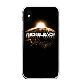 Чехол для iPhone XS Max матовый с принтом Nickelback в Екатеринбурге, Силикон | Область печати: задняя сторона чехла, без боковых панелей | nickelback | группа | никельбэк | рок