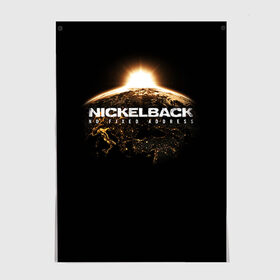 Постер с принтом Nickelback в Екатеринбурге, 100% бумага
 | бумага, плотность 150 мг. Матовая, но за счет высокого коэффициента гладкости имеет небольшой блеск и дает на свету блики, но в отличии от глянцевой бумаги не покрыта лаком | nickelback | группа | никельбэк | рок