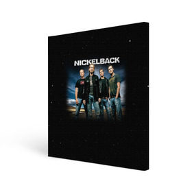 Холст квадратный с принтом Nickelback в Екатеринбурге, 100% ПВХ |  | nickelback | группа | никельбэк | рок