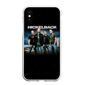Чехол для iPhone XS Max матовый с принтом Nickelback в Екатеринбурге, Силикон | Область печати: задняя сторона чехла, без боковых панелей | nickelback | группа | никельбэк | рок