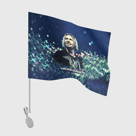 Флаг для автомобиля с принтом Nickelback в Екатеринбурге, 100% полиэстер | Размер: 30*21 см | nickelback | группа | никельбэк | рок