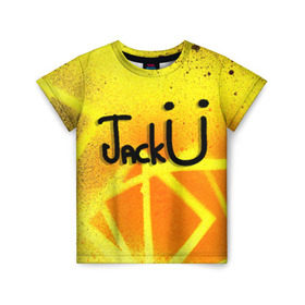 Детская футболка 3D с принтом Jack U Collection в Екатеринбурге, 100% гипоаллергенный полиэфир | прямой крой, круглый вырез горловины, длина до линии бедер, чуть спущенное плечо, ткань немного тянется | diplo | jack u | skrillex