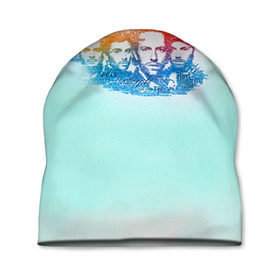 Шапка 3D с принтом Coldplay в Екатеринбурге, 100% полиэстер | универсальный размер, печать по всей поверхности изделия | 