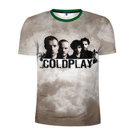 Мужская футболка 3D спортивная с принтом Coldplay в Екатеринбурге, 100% полиэстер с улучшенными характеристиками | приталенный силуэт, круглая горловина, широкие плечи, сужается к линии бедра | coldplay | rock | колдплэй | рок