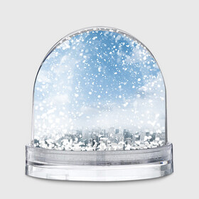 Водяной шар с принтом Снежный город в Екатеринбурге, Пластик | Изображение внутри шара печатается на глянцевой фотобумаге с двух сторон | город | зима | природа | снег | снегопад