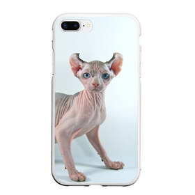 Чехол для iPhone 7Plus/8 Plus матовый с принтом Сфинкс в Екатеринбурге, Силикон | Область печати: задняя сторона чехла, без боковых панелей | домашняя | животное | кот | котэ | кошка | сфинкс