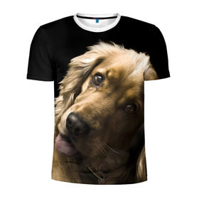 Мужская футболка 3D спортивная с принтом Английский кокер-спаниель в Екатеринбурге, 100% полиэстер с улучшенными характеристиками | приталенный силуэт, круглая горловина, широкие плечи, сужается к линии бедра | Тематика изображения на принте: английский кокер спаниель | животно | порода | собака