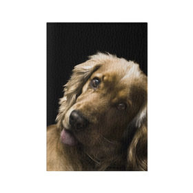 Обложка для паспорта матовая кожа с принтом Английский кокер-спаниель в Екатеринбурге, натуральная матовая кожа | размер 19,3 х 13,7 см; прозрачные пластиковые крепления | английский кокер спаниель | животно | порода | собака
