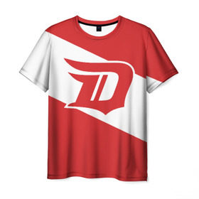 Мужская футболка 3D с принтом Detroit Red Wings D в Екатеринбурге, 100% полиэфир | прямой крой, круглый вырез горловины, длина до линии бедер | detroit red wings | hockey | nhl | нхл | спорт | хоккей