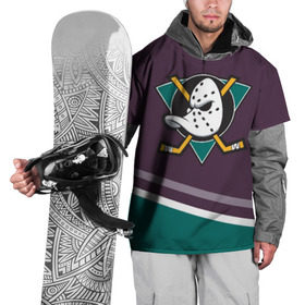 Накидка на куртку 3D с принтом Anaheim Ducks Selanne в Екатеринбурге, 100% полиэстер |  | anaheim ducks | hockey | nhl | нхл | спорт | хоккей