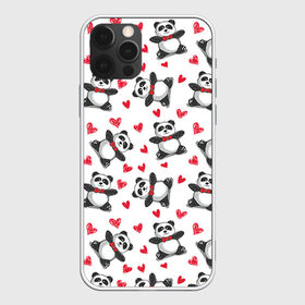 Чехол для iPhone 12 Pro Max с принтом Панда и любовь в Екатеринбурге, Силикон |  | 14 февраля | bears | love | love you | валентин | влюбленные | день святого валентина | лав | любовь | медведб | медведи | мишки | подарок девушке | подарок парню