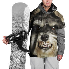 Накидка на куртку 3D с принтом Цвергшнауцер в Екатеринбурге, 100% полиэстер |  | животное | порода | собака | цвергшнауцер