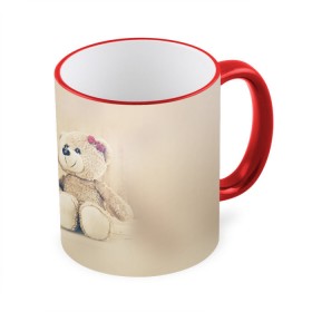 Кружка 3D с принтом Love teddy bears в Екатеринбурге, керамика | ёмкость 330 мл | 14 февраля | bears | teddy | валентин | день святого валентина | игрушки | медведи | милый | мимими | мишка | мишки | подарки | подарок | подарок девушке | подарок парню | тедди