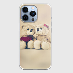 Чехол для iPhone 13 Pro с принтом Love teddy bears в Екатеринбурге,  |  | Тематика изображения на принте: 14 февраля | bears | teddy | валентин | день святого валентина | игрушки | медведи | милый | мимими | мишка | мишки | подарки | подарок | подарок девушке | подарок парню | тедди