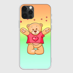 Чехол для iPhone 12 Pro Max с принтом Funny Bear в Екатеринбурге, Силикон |  | 14 февраля | bears | teddy | валентин | день святого валентина | игрушки | медведи | милый | мимими | мишка | мишки | подарки | подарок | подарок девушке | подарок парню | тедди