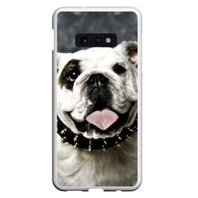 Чехол для Samsung S10E с принтом Английский бульдог в Екатеринбурге, Силикон | Область печати: задняя сторона чехла, без боковых панелей | Тематика изображения на принте: животное | порода | собака | французский бульдог