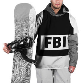 Накидка на куртку 3D с принтом Бронежилет ФБР (FBI) в Екатеринбурге, 100% полиэстер |  | fbi | бронежилет фбр (fbi)фбр | спецслужбы | федеральное бюро расследований