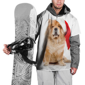 Накидка на куртку 3D с принтом Чау-чау в Екатеринбурге, 100% полиэстер |  | Тематика изображения на принте: новый год | санта клаус | собака | чау чау
