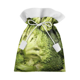 Подарочный 3D мешок с принтом Брокколи в Екатеринбурге, 100% полиэстер | Размер: 29*39 см | Тематика изображения на принте: vegan | vegetarian | брокколи | будизм | веган | вегетарианство | йога | сыроедение | фитнес