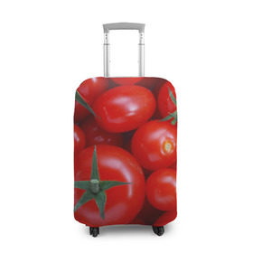 Чехол для чемодана 3D с принтом Томатная в Екатеринбурге, 86% полиэфир, 14% спандекс | двустороннее нанесение принта, прорези для ручек и колес | tomato | vegan | vegetarian | будизм | веган | вегетарианство | йога | помидор | сыроедение | томат | фитнес | ягода