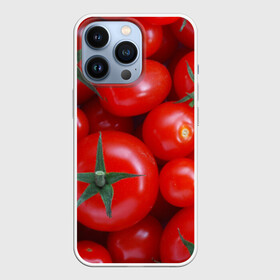 Чехол для iPhone 13 Pro с принтом Томатная в Екатеринбурге,  |  | tomato | vegan | vegetarian | будизм | веган | вегетарианство | йога | помидор | сыроедение | томат | фитнес | ягода