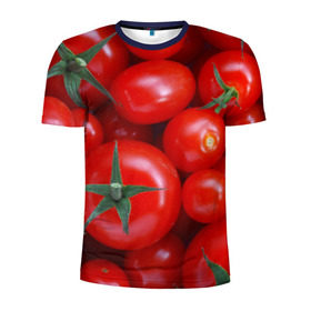 Мужская футболка 3D спортивная с принтом Томатная в Екатеринбурге, 100% полиэстер с улучшенными характеристиками | приталенный силуэт, круглая горловина, широкие плечи, сужается к линии бедра | Тематика изображения на принте: tomato | vegan | vegetarian | будизм | веган | вегетарианство | йога | помидор | сыроедение | томат | фитнес | ягода