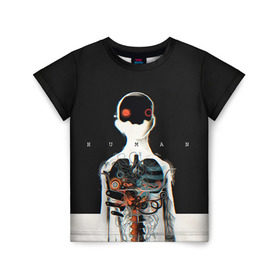 Детская футболка 3D с принтом Three Days Grace 1 в Екатеринбурге, 100% гипоаллергенный полиэфир | прямой крой, круглый вырез горловины, длина до линии бедер, чуть спущенное плечо, ткань немного тянется | three days grace