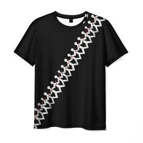 Мужская футболка 3D с принтом Three Days Grace 9 в Екатеринбурге, 100% полиэфир | прямой крой, круглый вырез горловины, длина до линии бедер | three days grace