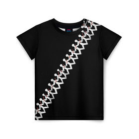 Детская футболка 3D с принтом Three Days Grace 9 в Екатеринбурге, 100% гипоаллергенный полиэфир | прямой крой, круглый вырез горловины, длина до линии бедер, чуть спущенное плечо, ткань немного тянется | three days grace