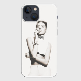 Чехол для iPhone 13 mini с принтом Miley в Екатеринбурге,  |  | Тематика изображения на принте: cyrus | miley | майли | музыка | сайрус