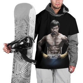 Накидка на куртку 3D с принтом Мэнни Пакьяо в Екатеринбурге, 100% полиэстер |  | boxing | бокс | боксер | мэнни | мэнни пакьяо | пакьяо | спорт | чемпион мира