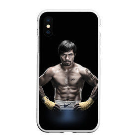 Чехол для iPhone XS Max матовый с принтом Мэнни Пакьяо в Екатеринбурге, Силикон | Область печати: задняя сторона чехла, без боковых панелей | boxing | бокс | боксер | мэнни | мэнни пакьяо | пакьяо | спорт | чемпион мира
