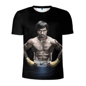 Мужская футболка 3D спортивная с принтом Мэнни Пакьяо в Екатеринбурге, 100% полиэстер с улучшенными характеристиками | приталенный силуэт, круглая горловина, широкие плечи, сужается к линии бедра | boxing | бокс | боксер | мэнни | мэнни пакьяо | пакьяо | спорт | чемпион мира
