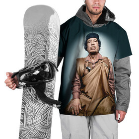 Накидка на куртку 3D с принтом Каддафи 1 в Екатеринбурге, 100% полиэстер |  | каддафи | муаммар каддафи | революция