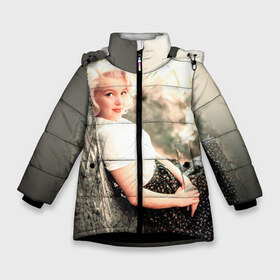 Зимняя куртка для девочек 3D с принтом Мерлин Монро 1 в Екатеринбурге, ткань верха — 100% полиэстер; подклад — 100% полиэстер, утеплитель — 100% полиэстер. | длина ниже бедра, удлиненная спинка, воротник стойка и отстегивающийся капюшон. Есть боковые карманы с листочкой на кнопках, утяжки по низу изделия и внутренний карман на молнии. 

Предусмотрены светоотражающий принт на спинке, радужный светоотражающий элемент на пуллере молнии и на резинке для утяжки. | Тематика изображения на принте: marilyn monroe | кино | мерлин монро | мэрилин монро | норма джин бейкер | ретро