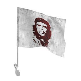 Флаг для автомобиля с принтом Че Гевара 1 в Екатеринбурге, 100% полиэстер | Размер: 30*21 см | ernesto che guevara | куба | революционер | революция | ретро | эрнесто че гевара