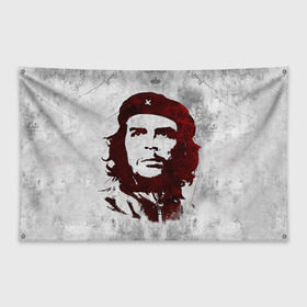Флаг-баннер с принтом Че Гевара 1 в Екатеринбурге, 100% полиэстер | размер 67 х 109 см, плотность ткани — 95 г/м2; по краям флага есть четыре люверса для крепления | Тематика изображения на принте: ernesto che guevara | куба | революционер | революция | ретро | эрнесто че гевара