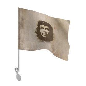 Флаг для автомобиля с принтом Че Гевара 2 в Екатеринбурге, 100% полиэстер | Размер: 30*21 см | ernesto che guevara | куба | революционер | революция | ретро | эрнесто че гевара