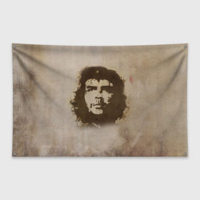 Флаг-баннер с принтом Че Гевара 2 в Екатеринбурге, 100% полиэстер | размер 67 х 109 см, плотность ткани — 95 г/м2; по краям флага есть четыре люверса для крепления | ernesto che guevara | куба | революционер | революция | ретро | эрнесто че гевара