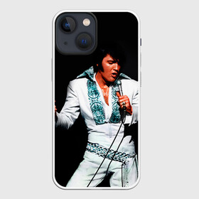Чехол для iPhone 13 mini с принтом Элвис 3 в Екатеринбурге,  |  | Тематика изображения на принте: elvis presley | rock n roll | музыка | ретро | рок н ролл | элвис пресли