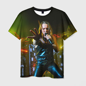 Мужская футболка 3D с принтом Кипелов 1 в Екатеринбурге, 100% полиэфир | прямой крой, круглый вырез горловины, длина до линии бедер | ария | кипелов