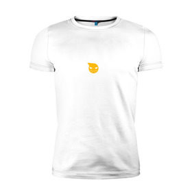 Мужская футболка премиум с принтом Soul Eater - белый логотип в Екатеринбурге, 92% хлопок, 8% лайкра | приталенный силуэт, круглый вырез ворота, длина до линии бедра, короткий рукав | soul eater | логотип одного из лучших аниме   